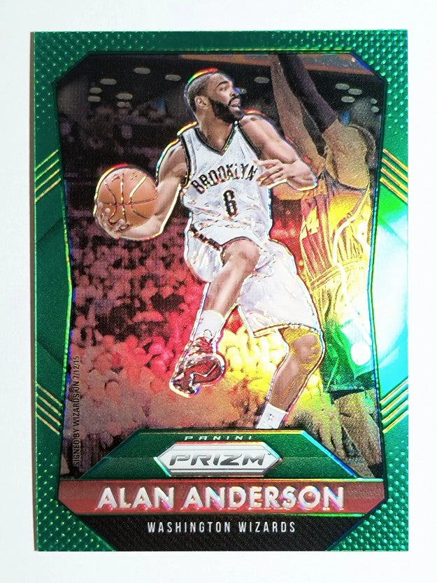 2015-16 Panini Prizm Prizms Green #147 Alan Anderson