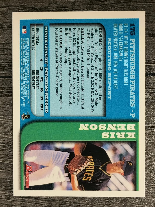 1997 Bowman #175 Kris Benson RC