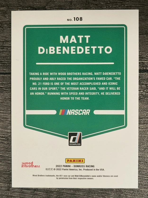 2022 Donruss #108 Matt DiBenedetto