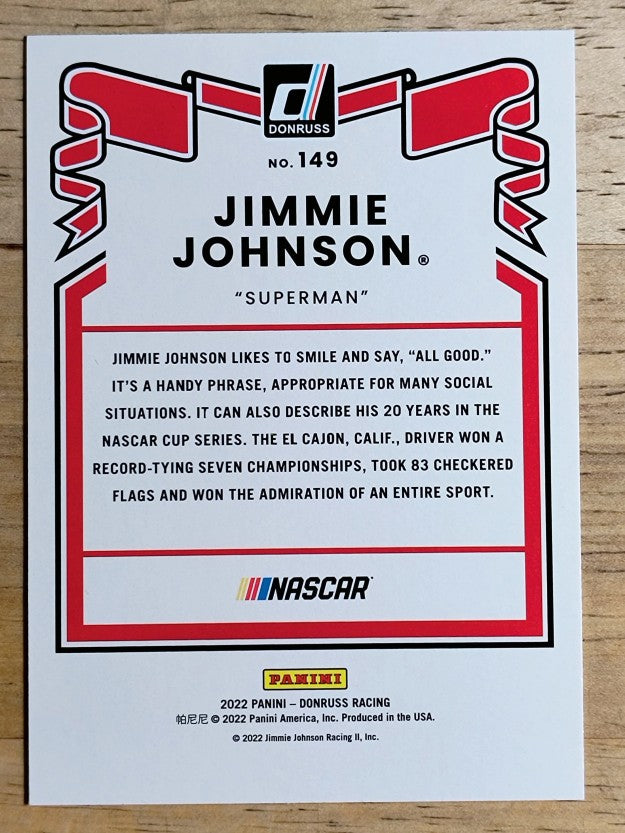 2022 Donruss #149 Jimmie Johnson RETRO