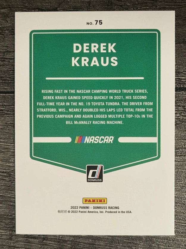 2022 Donruss #75 Derek Kraus
