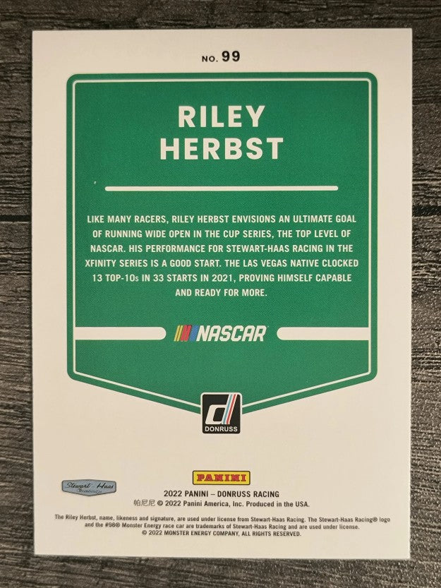 2022 Donruss #99 Riley Herbst