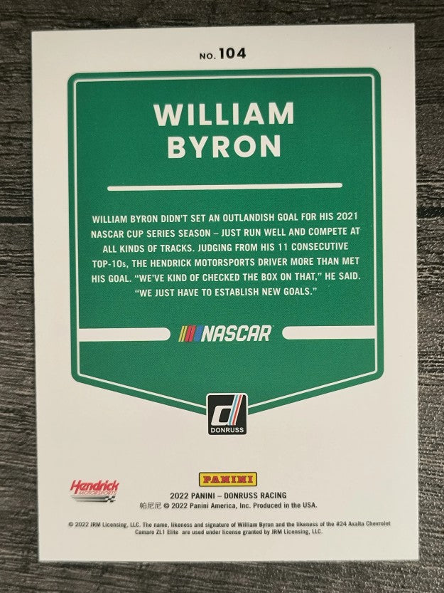 2022 Donruss #104 William Byron
