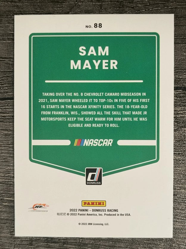 2022 Donruss #88 Sam Mayer