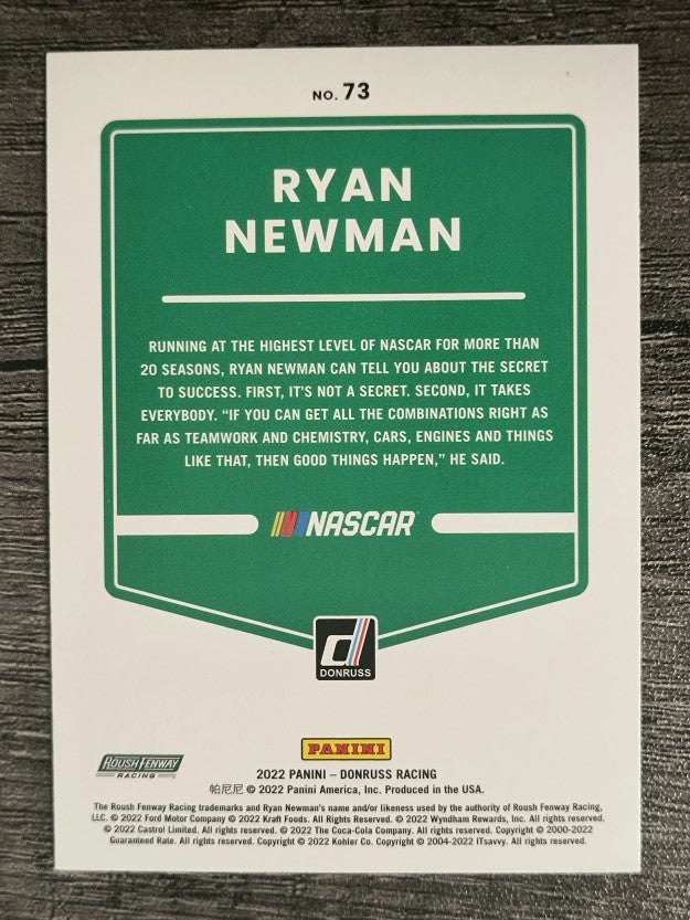 2022 Donruss #73 Ryan Newman