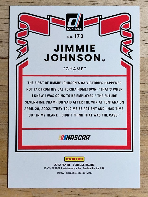 2022 Donruss #173 Jimmie Johnson RETRO