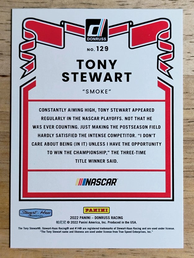 2022 Donruss #129 Tony Stewart RETRO