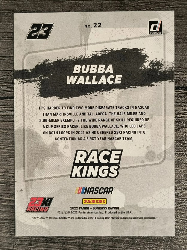 2022 Donruss #22 Bubba Wallace RK