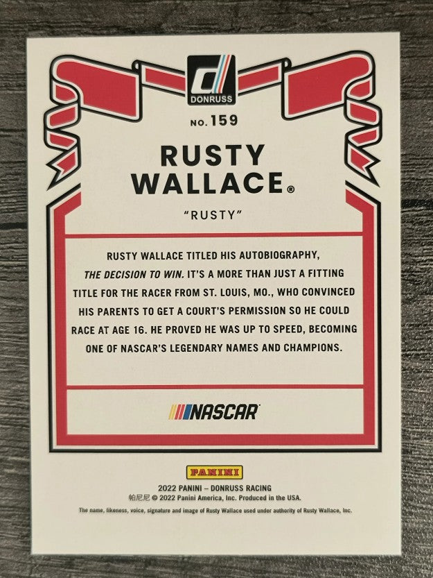 2022 Donruss #159 Rusty Wallace RETRO