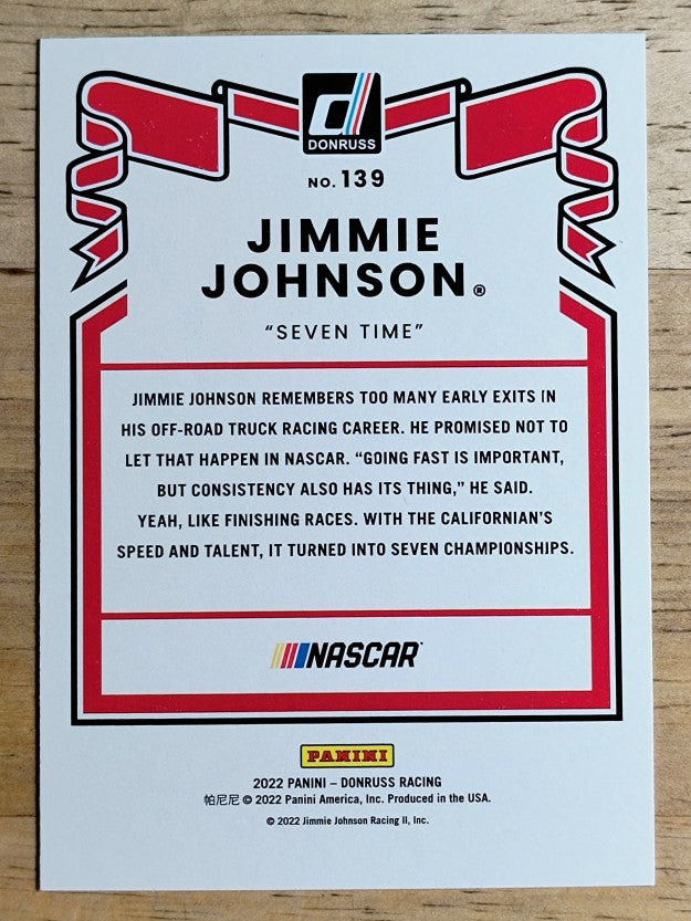 2022 Donruss Silver #139 Jimmie Johnson RETRO