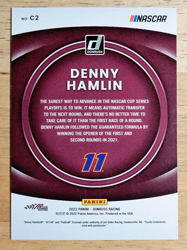2022 Donruss Contenders Holographic #2 Denny Hamlin