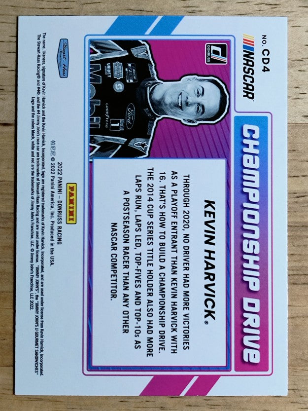 2022 Donruss Championship Drive #4 Kevin Harvick