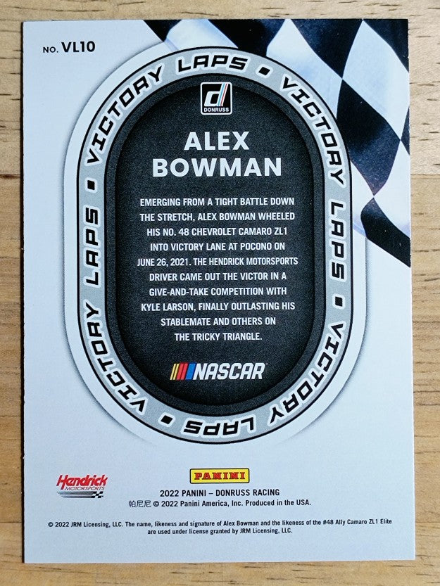 2022 Donruss Victory Laps #10 Alex Bowman