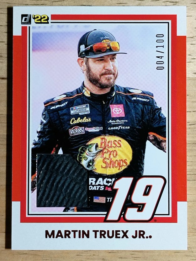 2022 Donruss Retro '81 Relics Red #36 Martin Truex Jr./100
