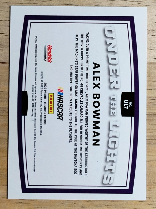 2022 Donruss Under the Lights Holographic #7 Alex Bowman