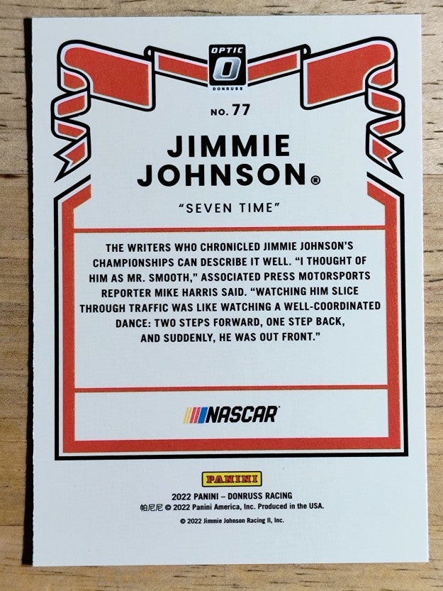 2022 Donruss Optic #77 Jimmie Johnson RETRO