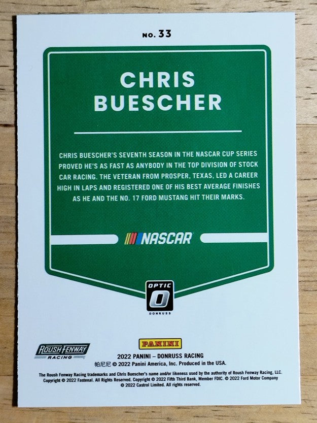2022 Donruss Optic #33 Chris Buescher