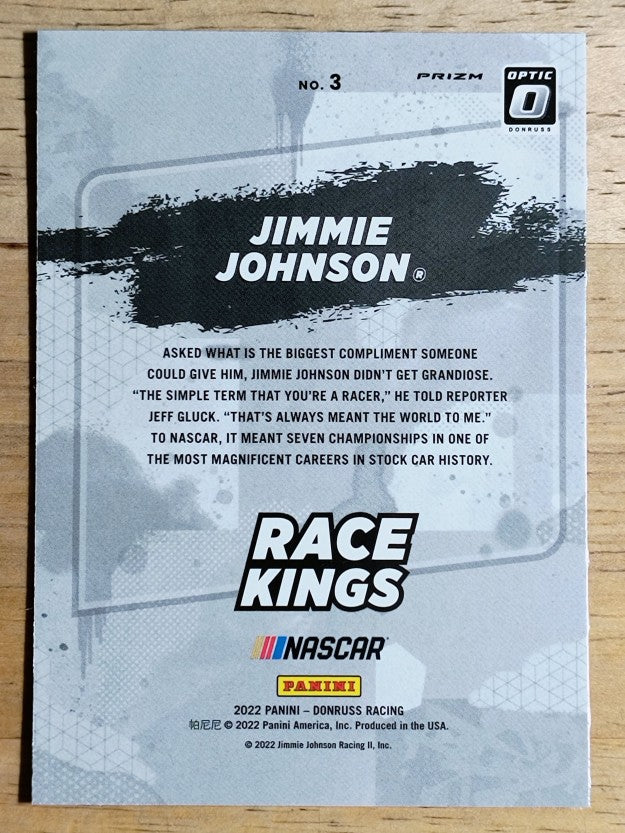 2022 Donruss Optic Holo #3 Jimmie Johnson RK