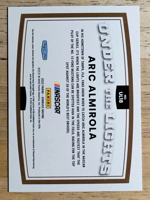 2022 Donruss Under the Lights #18 Aric Almirola