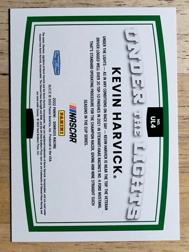 2022 Donruss Under the Lights #4 Kevin Harvick