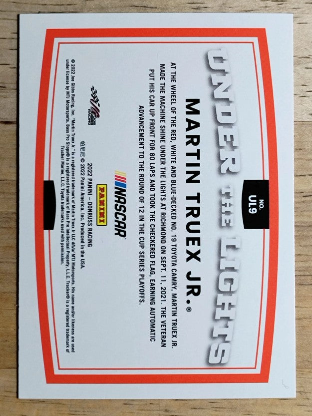 2022 Donruss Under the Lights #9 Martin Truex Jr.