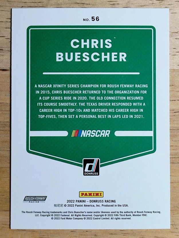 2022 Donruss Silver #56 Chris Buescher