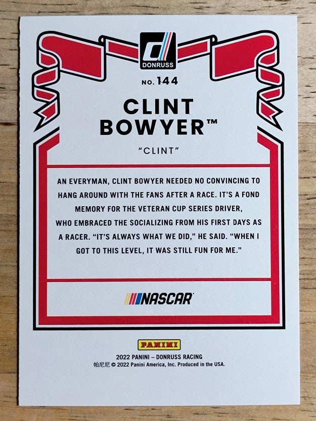 2022 Donruss Silver #144 Clint Bowyer RETRO
