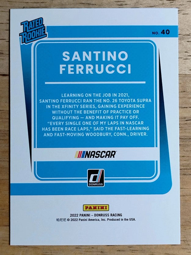 2022 Donruss Silver #40 Santino Ferrucci RR