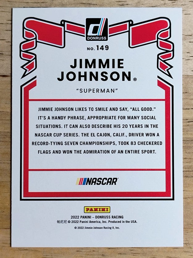 2022 Donruss Silver #149 Jimmie Johnson RETRO