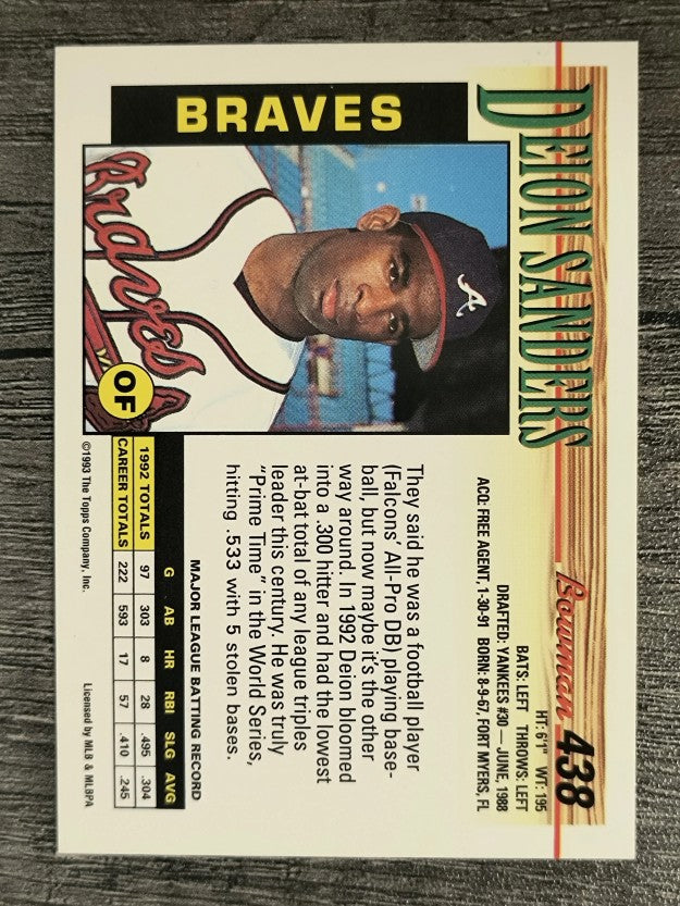 1993 Bowman #438 Deion Sanders