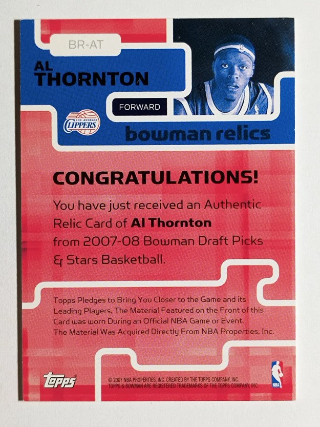 2007-08 Bowman Relics #AT Al Thornton