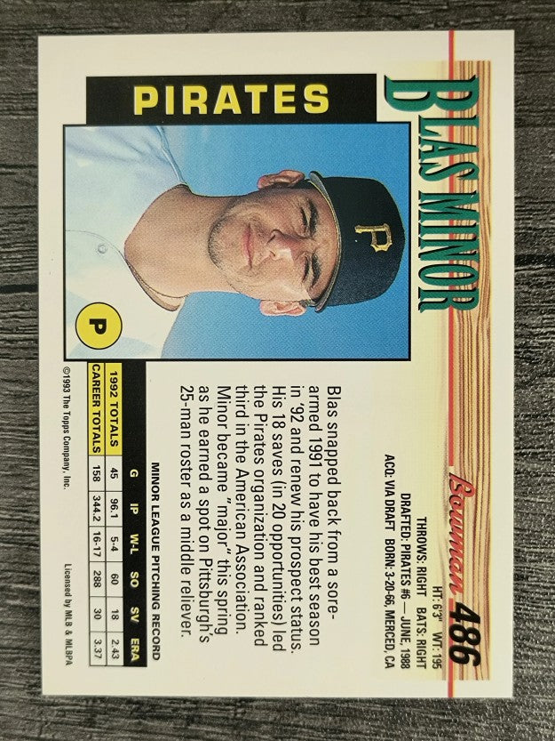 1993 Bowman #486 Blas Minor