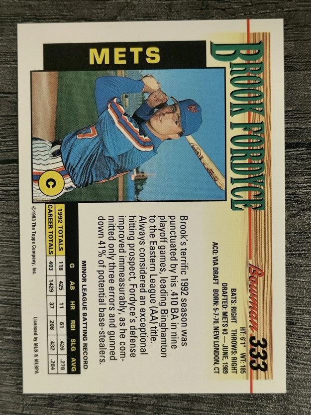 1993 Bowman #333 Brook Fordyce