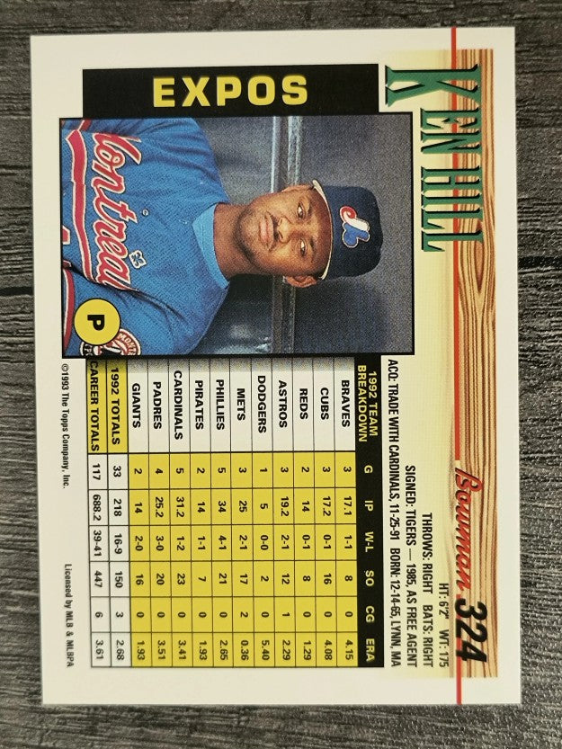 1993 Bowman #324 Ken Hill