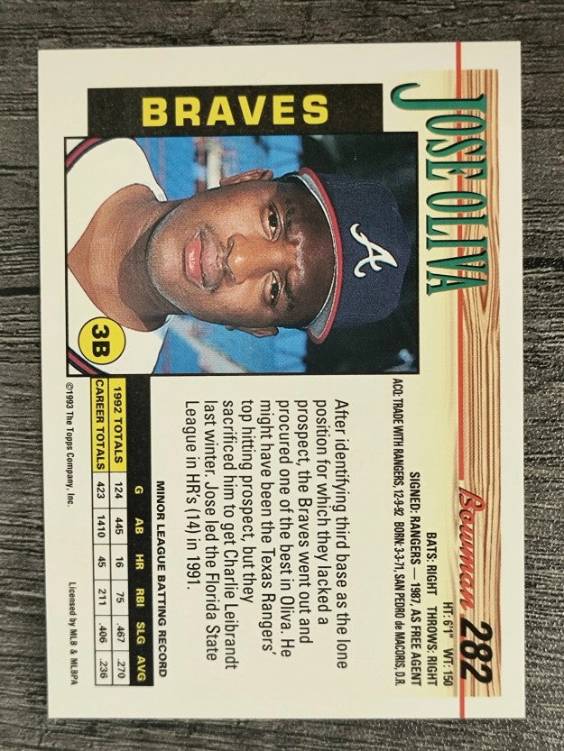 1993 Bowman #282 Jose Oliva