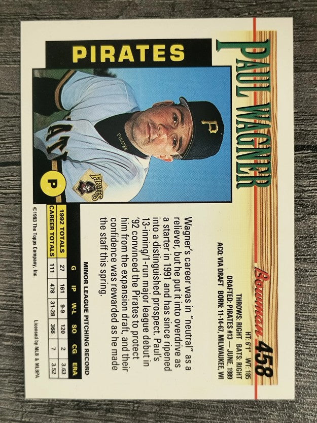 1993 Bowman #458 Paul Wagner