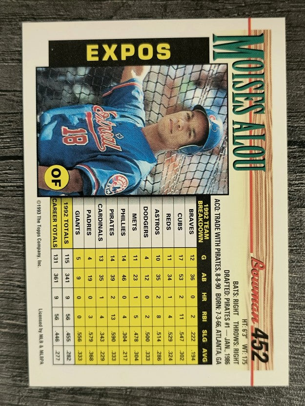 1993 Bowman #452 Moises Alou