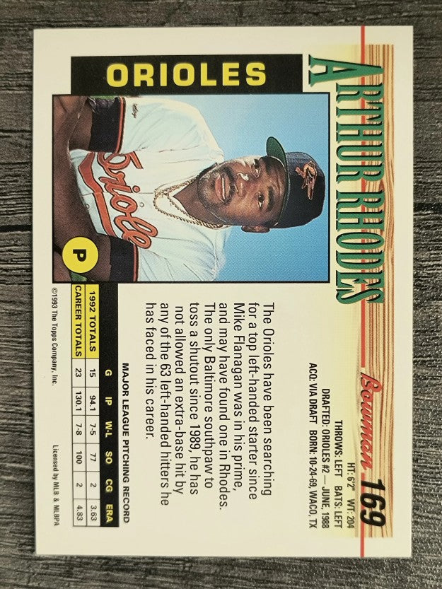 1993 Bowman #169 Arthur Rhodes