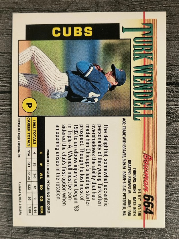 1993 Bowman #664 Turk Wendell