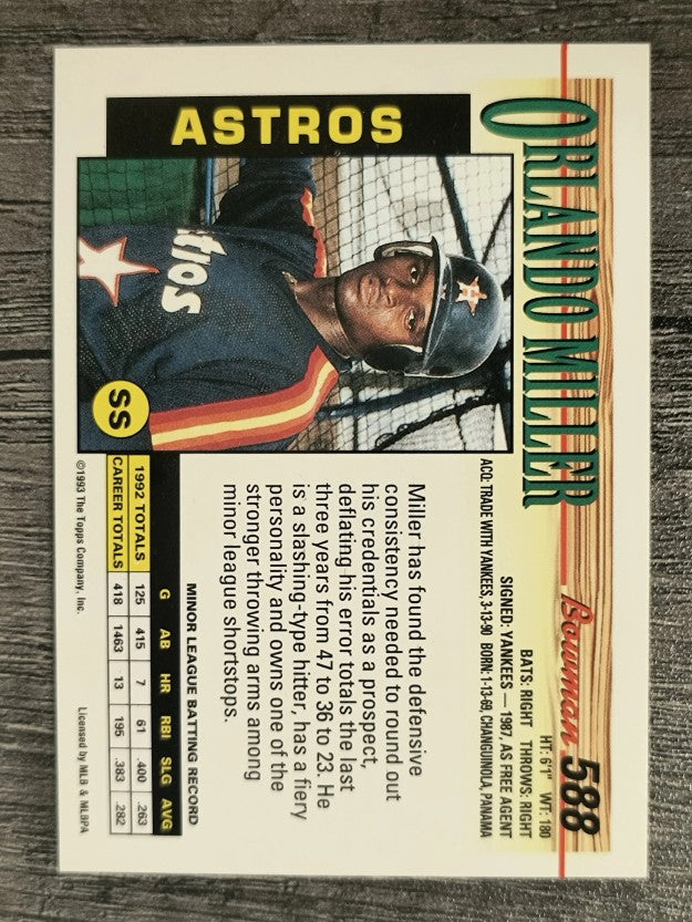 1993 Bowman #588 Orlando Miller