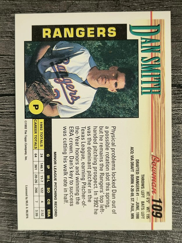 1993 Bowman #109 Dan Smith