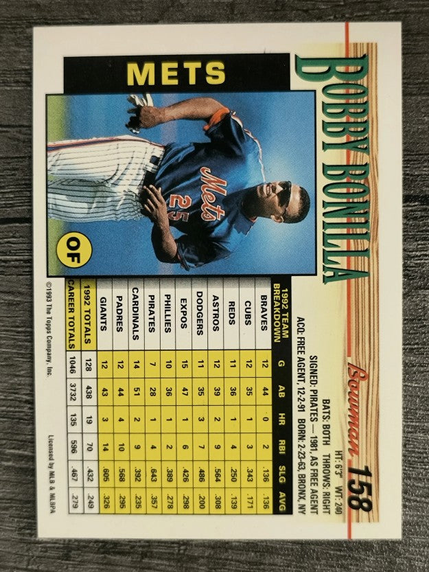 1993 Bowman #158 Bobby Bonilla