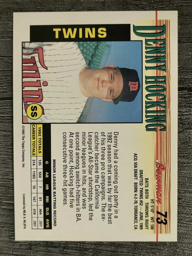 1993 Bowman #73 Denny Hocking RC