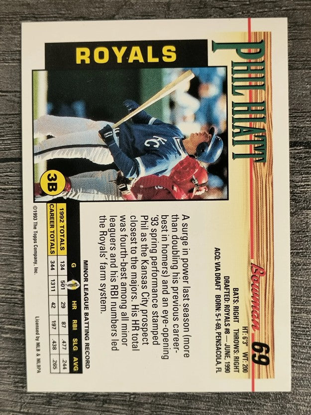 1993 Bowman #69 Phil Hiatt
