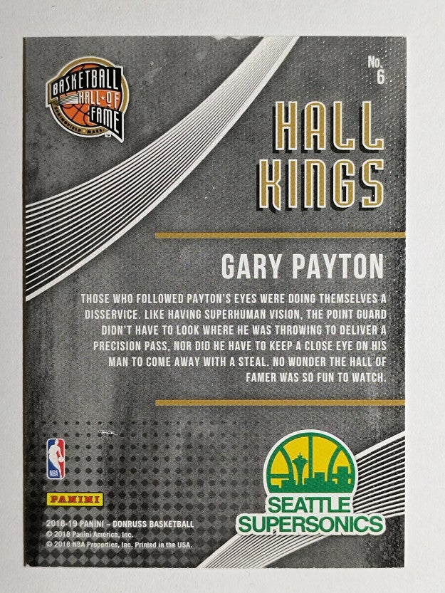 2018-19 Donruss Hall Kings #6 Gary Payton