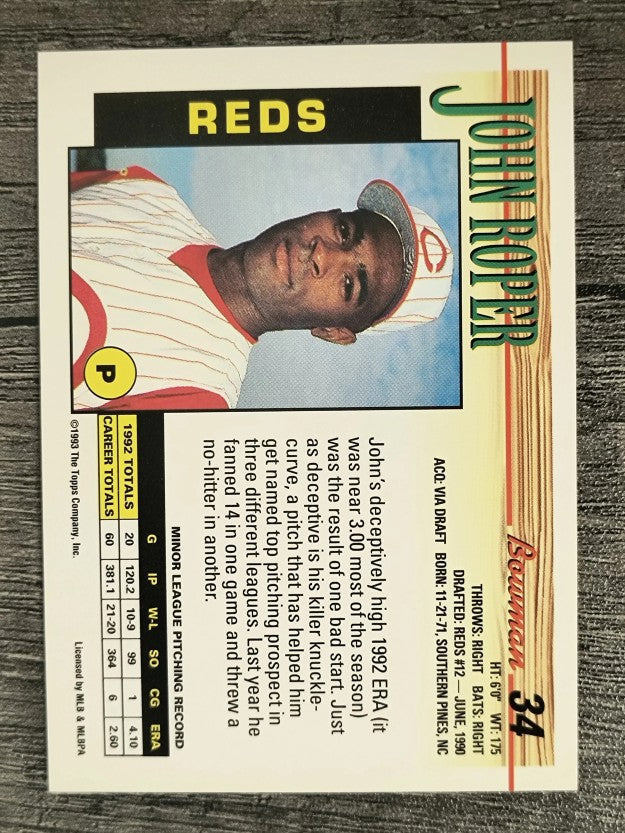 1993 Bowman #34 John Roper