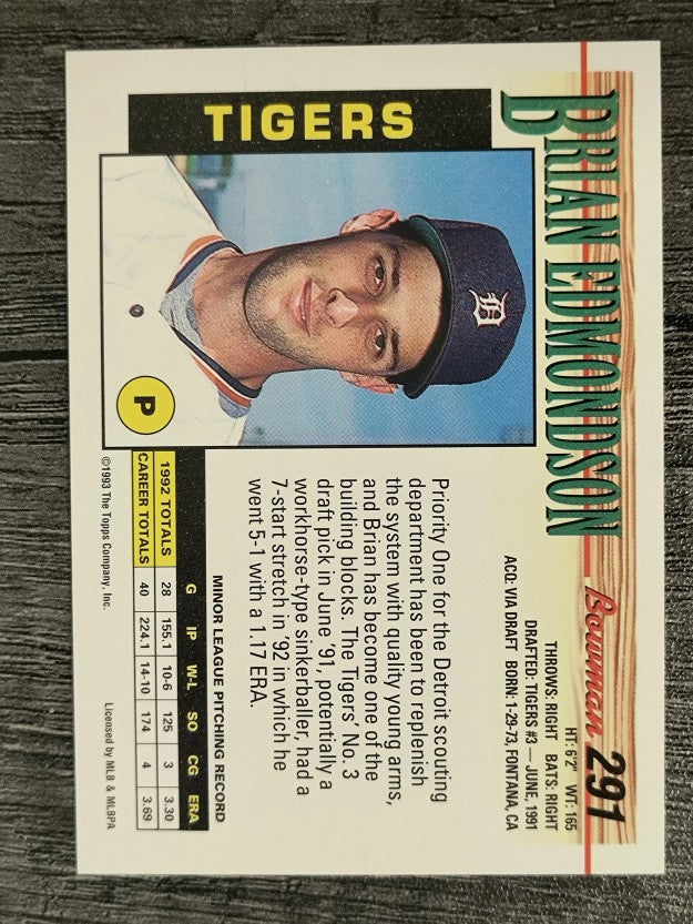 1993 Bowman #291 Brian Edmondson