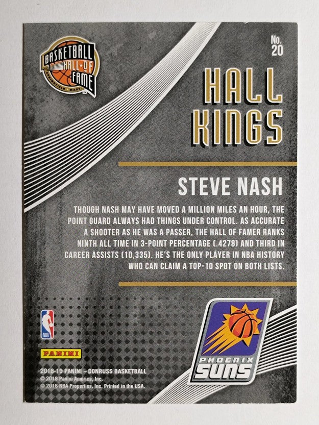 2018-19 Donruss Hall Kings #20 Steve Nash