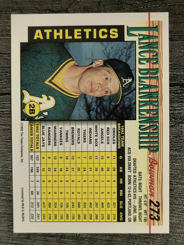 1993 Bowman #273 Lance Blankenship