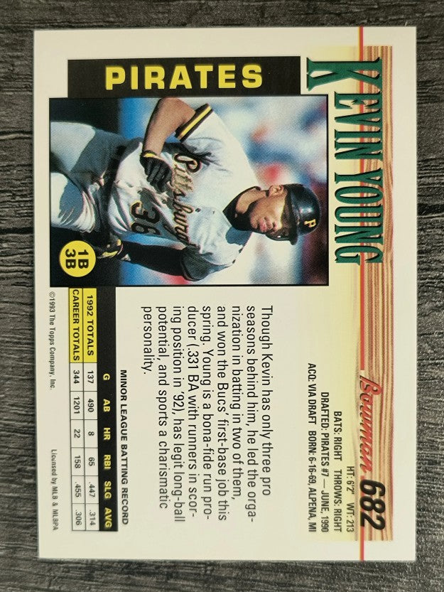 1993 Bowman #682 Kevin Young